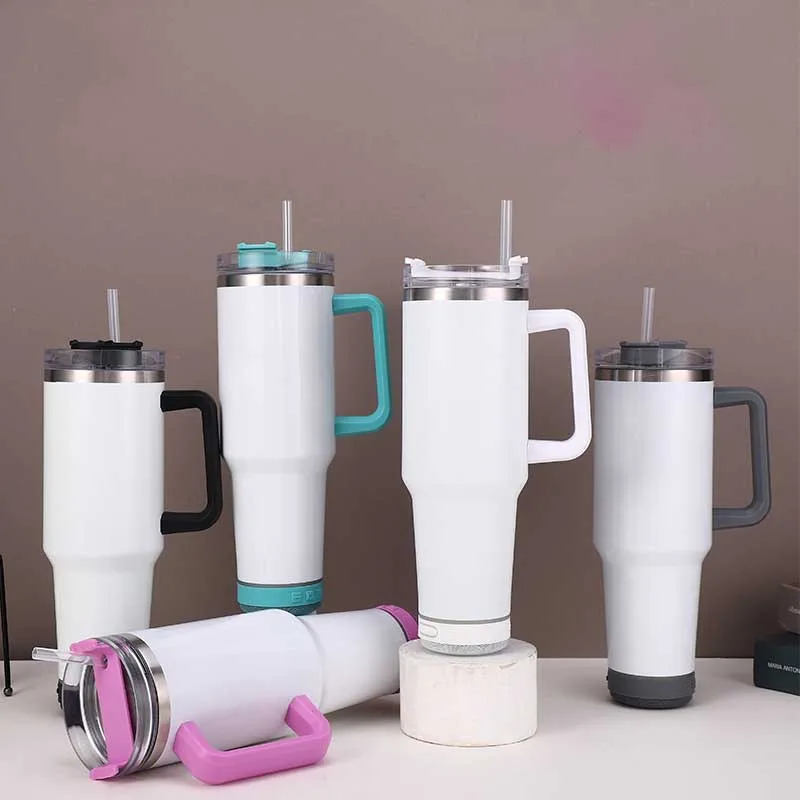 Water Bottle Blank - 40OZ Sublimation Blank Tumbler Stainless Steel