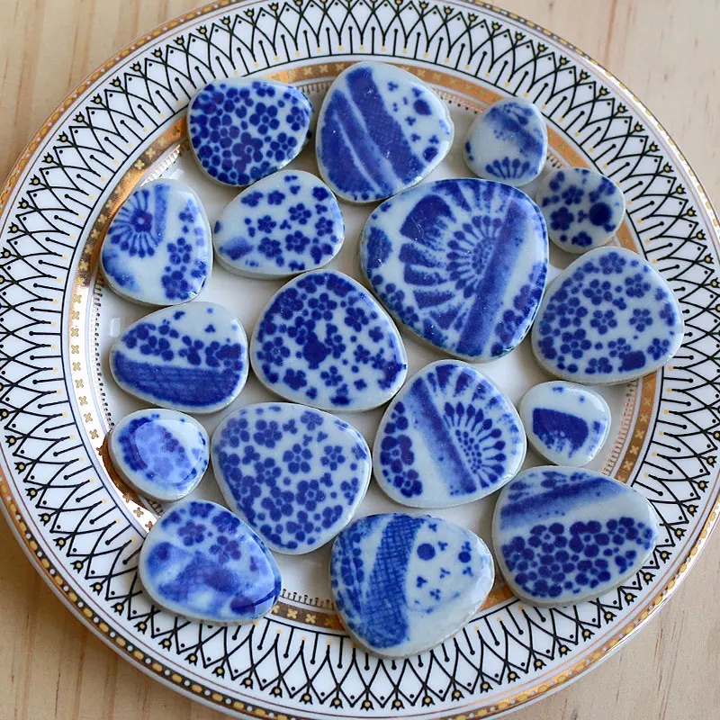 100g Oval Ceramic Mosaic Tiles - Ceramic Tile Blank ulasan dan harga