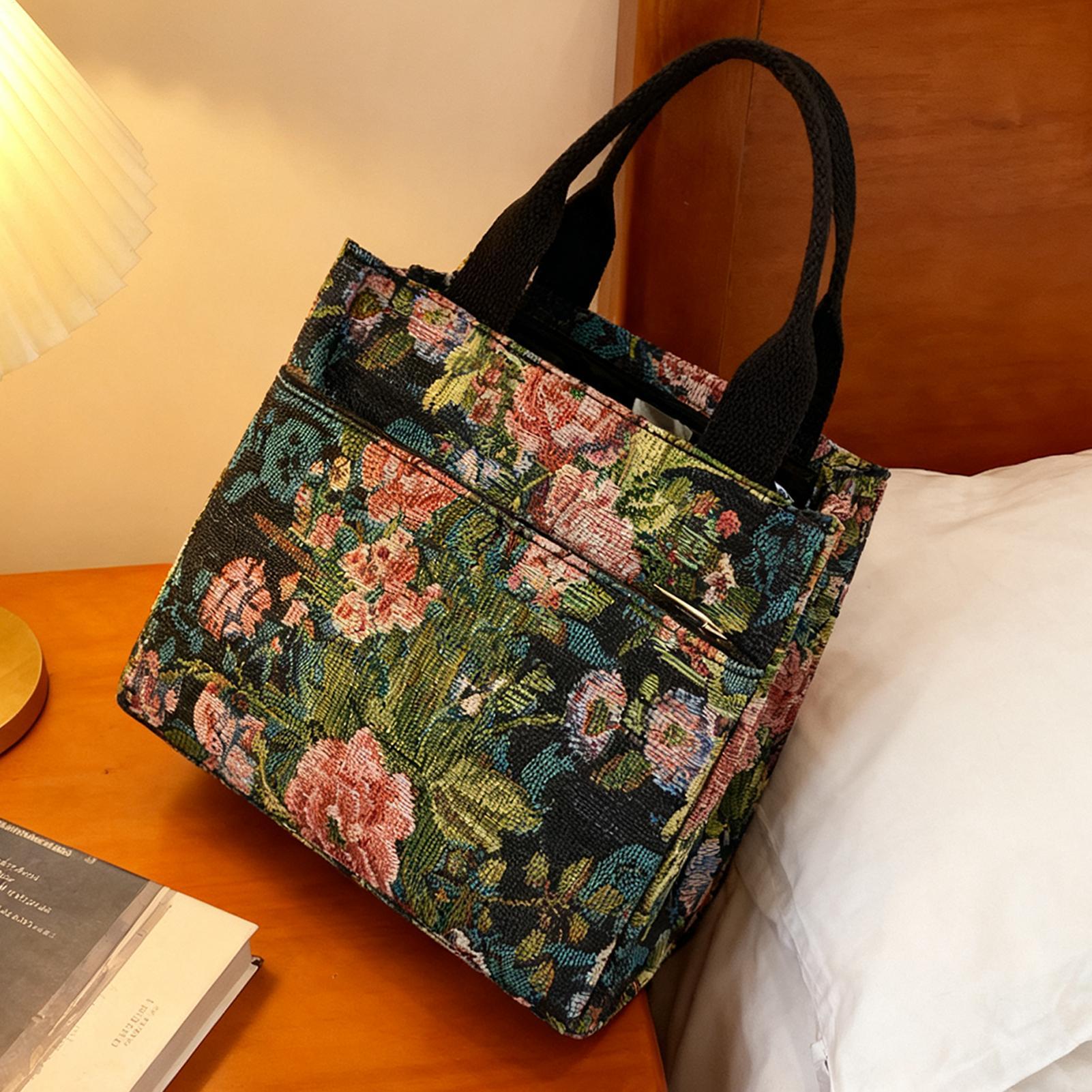 Insulated Lunch Bag Flower Wat - Tote Bag Sublimation ulasan dan harga