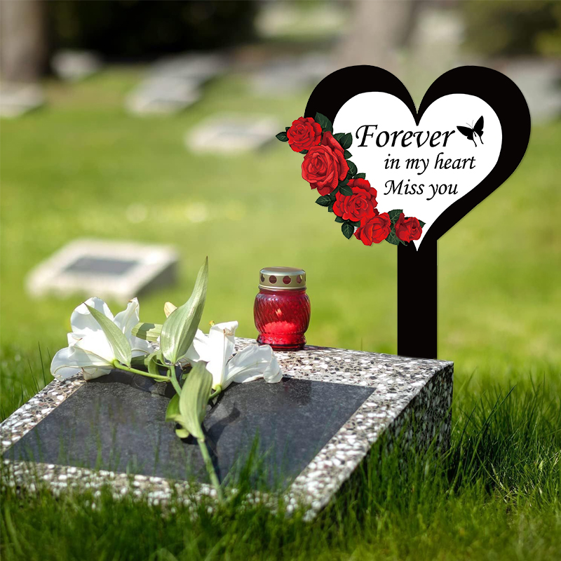 2024 Cemetery Memorial Heart S - Yard Sign Blank ulasan dan harga