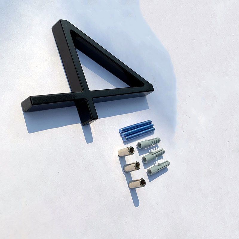 125mm Black House Numbers Lett - Yard Sign Blank ulasan dan harga