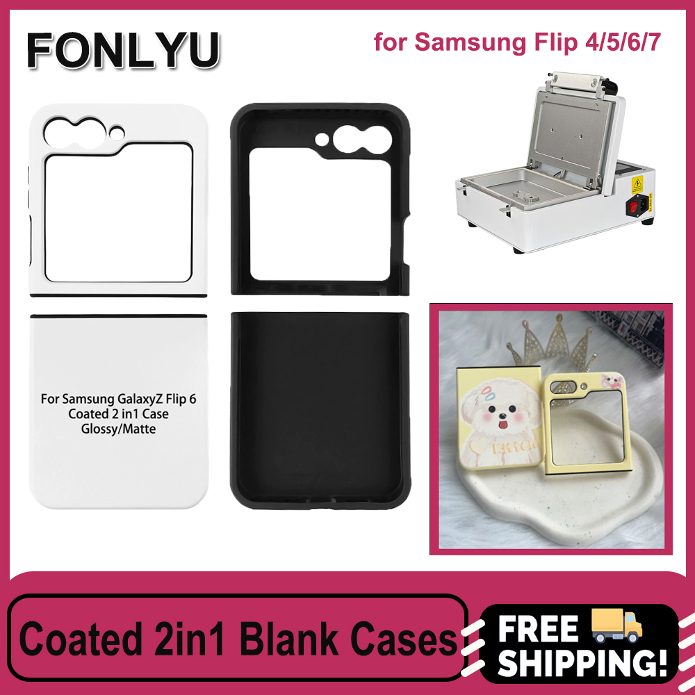 Fonlyu 5PCS Coated 2 in 1 Blan - Phone Case Blank Print ulasan dan harga