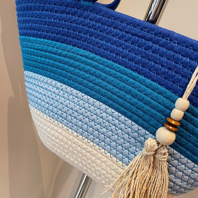 Cotton Rope Woven Design Shoul - Tote Bag Sublimation ulasan dan harga