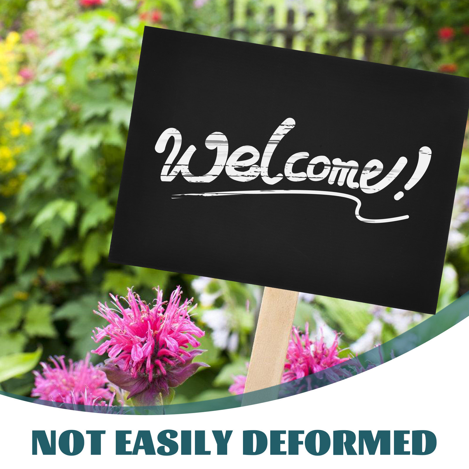 2Pcs Sleek Black Blank Garden  - Yard Sign Blank ulasan dan harga