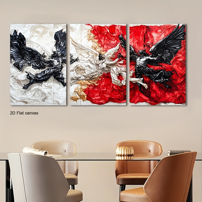 Frameless Canvas 3pcs Framed A - Canvas Wrap Ready ulasan dan harga