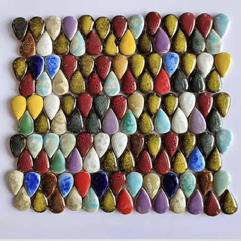 100g Oval Ceramic Mosaic Tiles - Ceramic Tile Blank ulasan dan harga